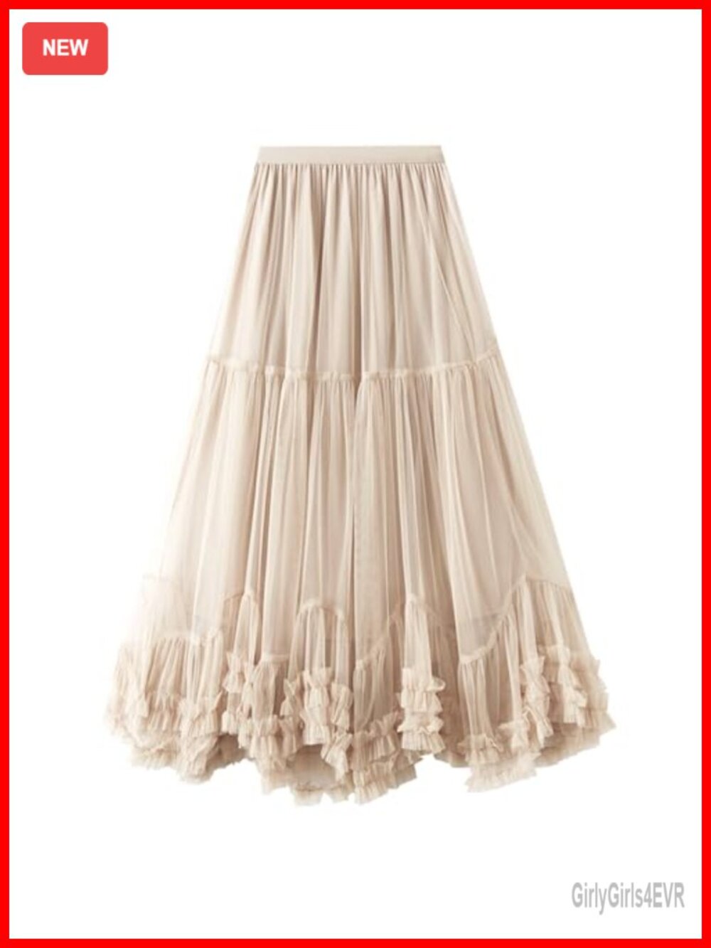 Women's Maxi Tulle Skirt A Line Tiered Mesh Fairy Tutu